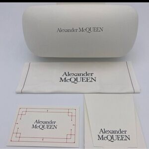 Alexander McQueen white sunglasses case